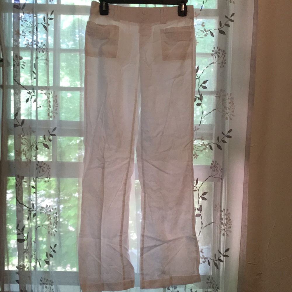 White casual pants